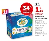 Infusion - La Tisaniere en promo chez Super U Infusion - La Tisaniere dans le catalogue Super U