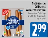 Delikatess Wiener Würstchen von Gut&Günstig im aktuellen EDEKA Prospekt für 2,99 €