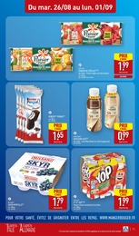 Prix et réduction Kinder dans le prospectus Aldi en cours Offre Kinder dans le catalogue Aldi du moment à la page 11