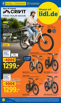 Fahrrad im aktuellen Lidl Prospekt (Duisburg) Fahrrad im Lidl Prospekt "LIDL LOHNT SICH" mit 69 Seiten (Duisburg)