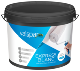 EXPRESS BLANC MAT 10L VALSPAR en promo chez Brico Dépôt Sartrouville à 34,90 €