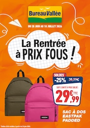 Prospectus Bureau Vallée à Hattigny: "La Rentrée à PRIX FOUS !", 1} page, 28/06/2026 - 18/07/2026