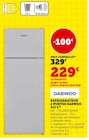 Réfrigérateur 2 portes 213 L - DAEWOO - Super U à Montmagny Réfrigérateur 2 portes 213 L - DAEWOO en promo chez Super U Montmagny à 229,00 €