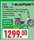 Falt-E-Bike Emmi im Angebot bei Marktkauf in Detmold Falt-E-Bike Emmi Angebote von Blaupunkt bei Marktkauf Detmold für 1.299,00 €