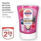 No-Touch Handseife Nachfüller Angebote von Sagrotan bei GLOBUS Plauen für 2,59 €