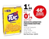 Super U Hundsbach - Promo Biscuits apéritifs crackers nature Promo Biscuits apéritifs crackers nature à 0,74 € dans le catalogue Super U à Hundsbach