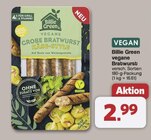 vegane Bratwurst von Billie Green für 2,99 € bei famila Nordwest im Angebot vegane Bratwurst von Billie Green im aktuellen famila Nordwest Prospekt