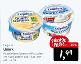 Quark Angebote von Exquisa bei Konsum Dresden für 1,49 €