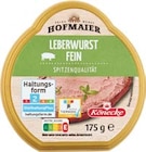 Leberwurst oder Teewurst im Netto Marken-Discount Prospekt Leberwurst oder Teewurst von HOFMAIER im aktuellen Netto Marken-Discount Prospekt für 1,11 €