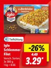 Schlemmer Filet von Iglo im aktuellen Lidl Prospekt für 3,29 €