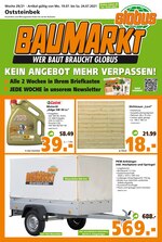 Globus-Baumarkt Prospekt für Hamburg mit 16 Seiten Globus-Baumarkt Prospekt für Hamburg: "WER BAUT BRAUCHT GLOBUS", 16 Seiten, 19.07.2021 - 24.07.2021
