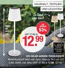 LED-Solar-Außen-Tischleuchte Angebote bei hofmeister Stuttgart für 12,99 €