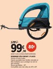 Remorque vélo enfant 2 places à 99,90 € dans le catalogue E.Leclerc