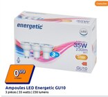 Ampoules led gu10 - ENERGETIC en promo chez Action Le Havre à 0,99 €