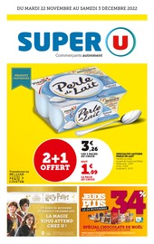 Catalogue Super U à Civray cette semaine, valable du 22/11/2022 au 03/12/2022 Prospectus Super U à Civray, "Super U", 28 pages de promos valables du 22/11/2022 au 03/12/2022