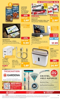 Batterie im Kaufland Prospekt "Aktuelle Angebote" mit 70 Seiten (Mönchengladbach)