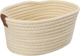 dm-drogerie markt Leer - Stoffkorb oval, beige (23x17 cm) Angebot im Prospekt Stoffkorb oval, beige (23x17 cm) bei dm-drogerie markt im Leer Prospekt für 7,95 €