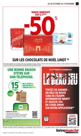 Chocolat Angebote im Prospekt "-60% DE REMISE IMMÉDIATE SUR LE 2ÈME" von Intermarché Express auf Seite 3