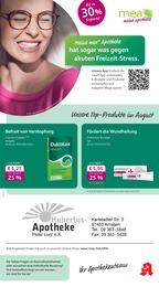 Aktueller mea - meine apotheke Apotheken Prospekt für Werneck: Unsere August-Angebote mit 4} Seiten, 01.08.2025 - 31.08.2025