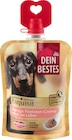 Hundeleckerli kernige Pastetencreme, reich an Leber von Dein Bestes für 1,65 € bei dm-drogerie markt im Angebot Hundeleckerli kernige Pastetencreme, reich an Leber von Dein Bestes im aktuellen dm-drogerie markt Prospekt