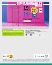 Promos Séchoir Tour dans le catalogue "À CE PRIX POURQUOI RÉSISTER ? SPÉCIAL GLACES" de E.Leclerc à la page 28 Promos Séchoir Tour dans le catalogue "À CE PRIX POURQUOI RÉSISTER ? SPÉCIAL GLACES" de E.Leclerc à la page 28