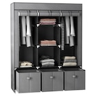 HOMCOM Kleiderschrank dunkelgrau Polypropylen B/H/L: ca. 43x125x162,5 cm im POCO Prospekt HOMCOM Kleiderschrank dunkelgrau Polypropylen B/H/L: ca. 43x125x162,5 cm im aktuellen POCO Prospekt für 50,99 €