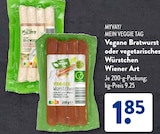 Wiener Würstchen im ALDI SÜD Prospekt Vegane Bratwurst von MyVay im aktuellen ALDI SÜD Prospekt für 1,85 €
