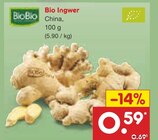 Bio Ingwer Angebote von BioBio bei Netto Marken-Discount Duisburg für 0,59 €