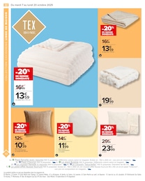 Prix et réduction Plaid dans le prospectus Carrefour en cours Offre Plaid dans le catalogue Carrefour du moment à la page 24
