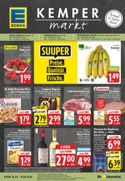 EDEKA Prospekt "Aktuelle Angebote", 28 Seiten, 14.09.2026 - 14.09.2026 Aktueller EDEKA Prospekt, "Aktuelle Angebote", mit Angeboten der Woche, gültig von 14.09.2026 bis 14.09.2026