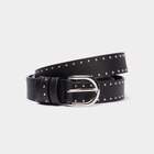 La Halle Verdun - Promo Ceinture cloutée noir femme Promo Ceinture cloutée noir femme à 12,99 € dans le catalogue La Halle à Verdun
