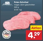 Puten-Schnitzel im Netto Marken-Discount Prospekt Puten-Schnitzel von Gut Ponholz im aktuellen Netto Marken-Discount Prospekt für 4,29 €