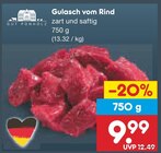 Gulasch vom Rind Angebote von Gut Ponholz bei Netto Marken-Discount Heidenheim für 9,99 €
