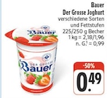 Der Grosse Joghurt von Bauer im aktuellen EDEKA Prospekt für 0,49 €