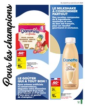Promos Danone dans le catalogue "S'entraîner à bien manger" de Carrefour à la page 11