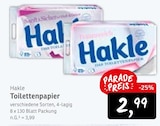 Toilettenpapier von Hakle im aktuellen Konsum Prospekt für 2,99 €