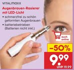 Augenbrauen-Rasierer mit LED-Licht im Angebot bei Netto Marken-Discount in Braunschweig Augenbrauen-Rasierer mit LED-Licht Angebote von VITALMAXX bei Netto Marken-Discount Braunschweig für 9,99 €