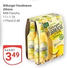 Aktuelle Bitburger Angebote bei GLOBUS in Duisburg Aktuelles Fassbrause Zitrone Angebot bei GLOBUS in Duisburg ab 3,49 €