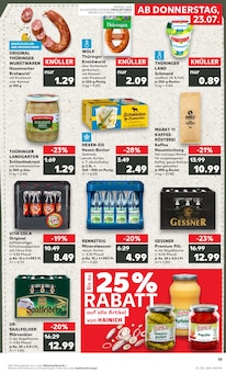 Wasser im Kaufland Prospekt "Hier bin ich richtig" mit 56 Seiten (Jena)