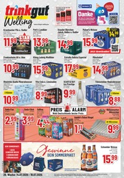 Getränkemarkt Prospekt von Trinkgut Südlohn Trinkgut Prospekt: "Aktuelle Angebote", 6 Seiten, 14.07.2025 - 19.07.2025
