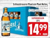 Maxl Helles im Angebot bei EDEKA in Weilheim Maxl Helles Angebote von Schlossbrauerei Maxlrain bei EDEKA Weilheim für 14,99 €