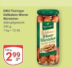 Delikatess Wiener Würstchen Angebote von EWU Thüringer bei GLOBUS Jena für 2,99 €