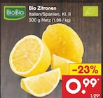 Bio Zitronen von BioBio im aktuellen Netto Marken-Discount Prospekt für 0,99 €