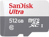 Ultra UHS-I mit Adapter für Tablets, Micro-SDXC Speicherkarte, 512 GB, 120 MB/s im MediaMarkt Saturn Prospekt Ultra UHS-I mit Adapter für Tablets, Micro-SDXC Speicherkarte, 512 GB, 120 MB/s von SANDISK im aktuellen MediaMarkt Saturn Prospekt für 69,99 €