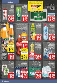 Coca Cola im EDEKA Prospekt "Aktuelle Angebote" mit 24 Seiten (Soest)