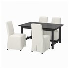 Tisch und 4 Stühle schwarz/Inseros weiß/schwarz von NORDVIKEN / BERGMUND im aktuellen IKEA Prospekt