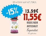 Radis noir artichaut bio - SUPERDIET en promo chez Naturalia Radis noir artichaut bio - SUPERDIET dans le catalogue Naturalia