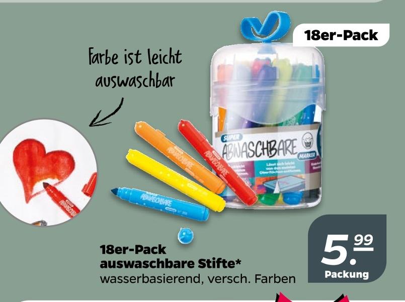 Auswaschbare Stifte