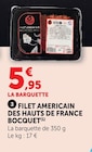 Filet americain des hauts de france - BOCQUET - Super U à Levallois-Perret Filet americain des hauts de france - BOCQUET en promo chez Super U Levallois-Perret à 5,95 €