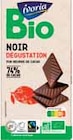 Tablette de chocolat noir dégustation 74% cacao - IVORIA BIO en promo chez Intermarché Saumur à 0,86 €